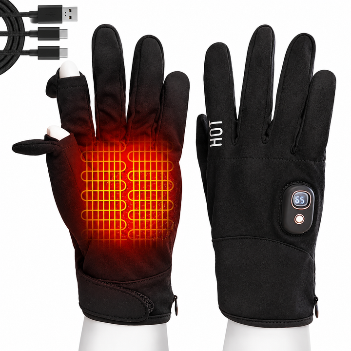 Flip-Open Heated Gloves for Daily Commutes