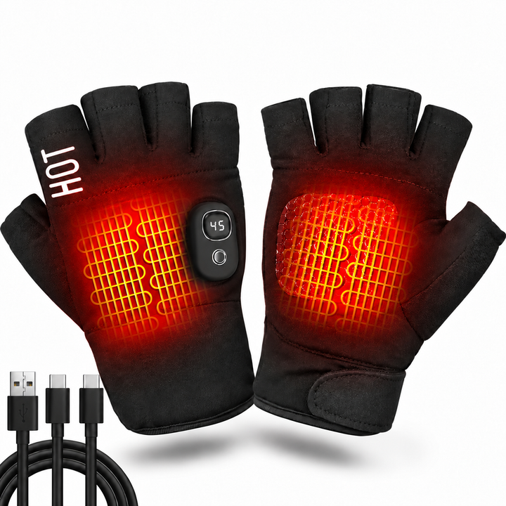 Fingerless Heated Gloves for Typing & Desk Work