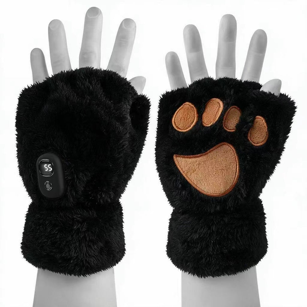 Cozy cat paws, in black.