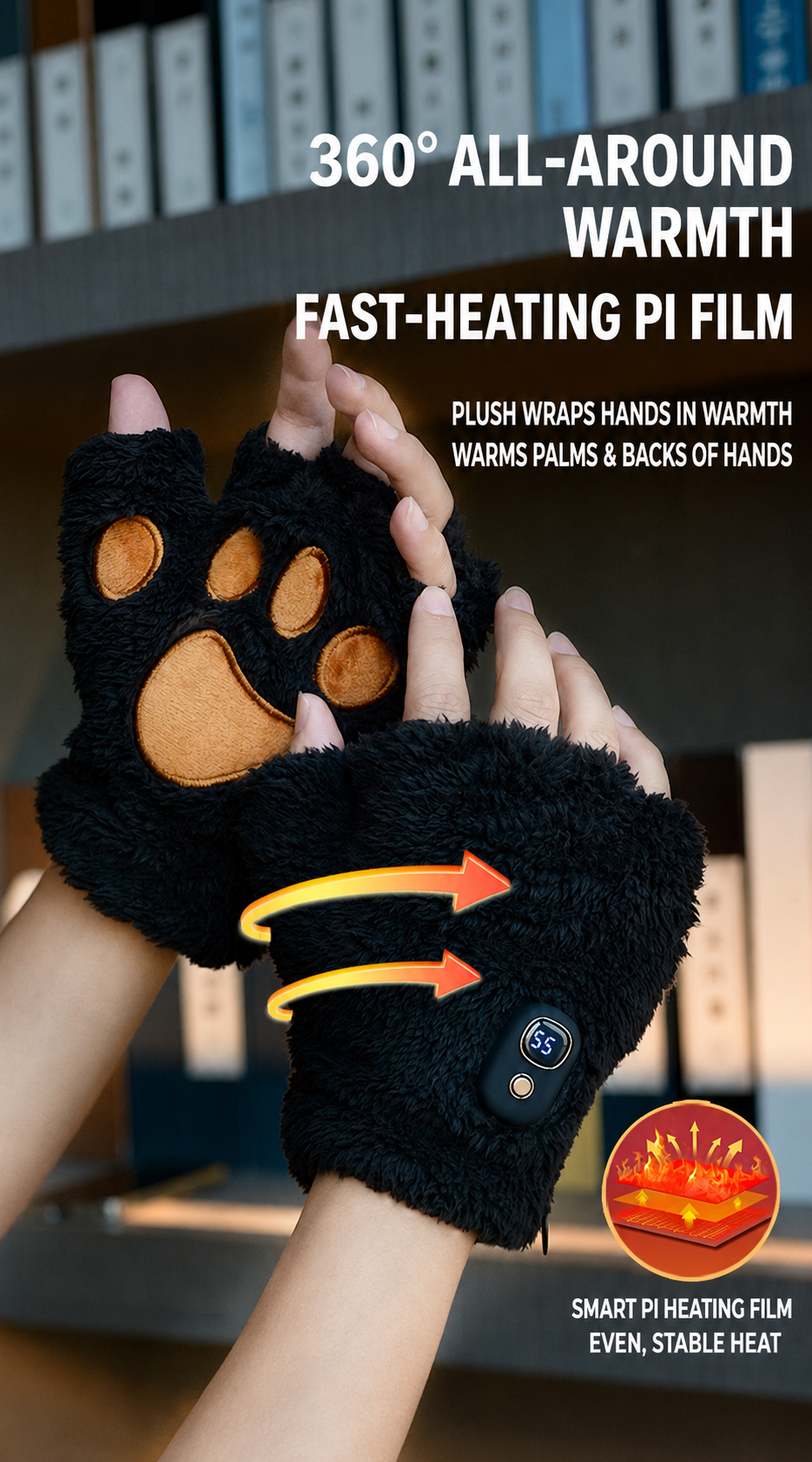 Plush comfort. Playful paws.