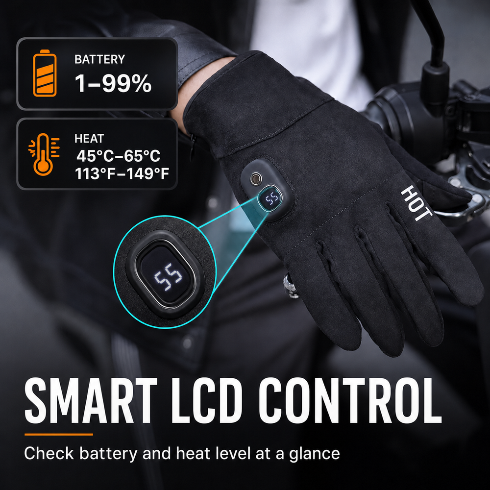Your heat setting, easy to see.