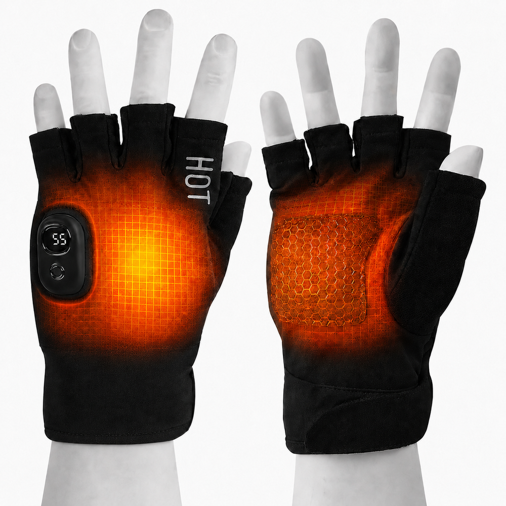 Illustration of M05 heating zones on the palm and back of the hand