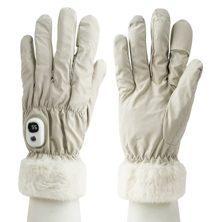 NimbleWarm Plush-Cuff Heated Gloves