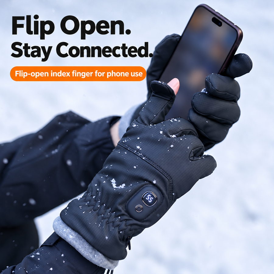 A8 flip-open index finger for phone access